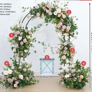 Floral Arch with Pink and White Roses